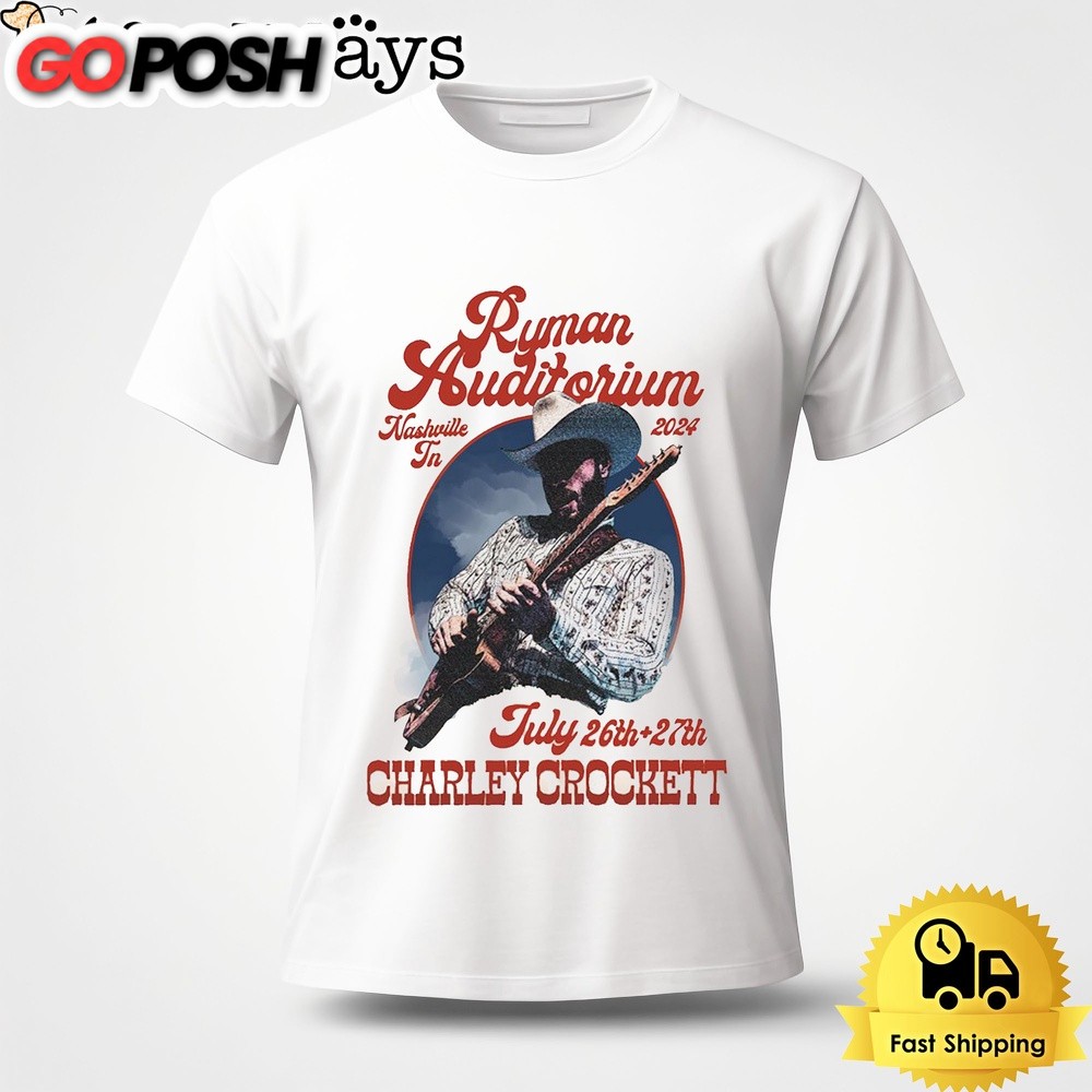 Charley Crockett At Ryman Auditorium Nashville TN On July 26-27 2024 Unisex T-Shirt