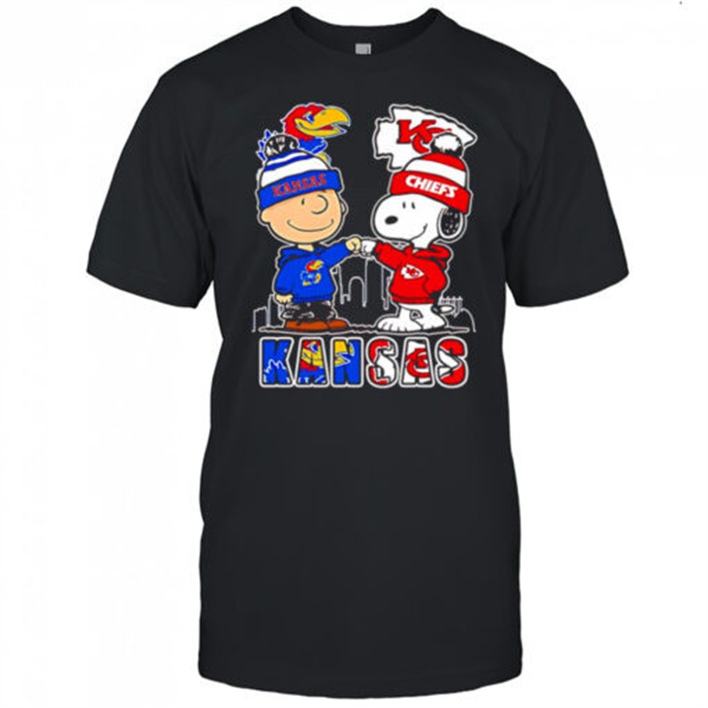 charlie-brown-and-snoopy-x-kansas-jayhawks-and-kansas-city-chiefs-shirt-76yylygx Charlie Brown and Snoopy x Kansas Jayhawks and Kansas City Chiefs shirt