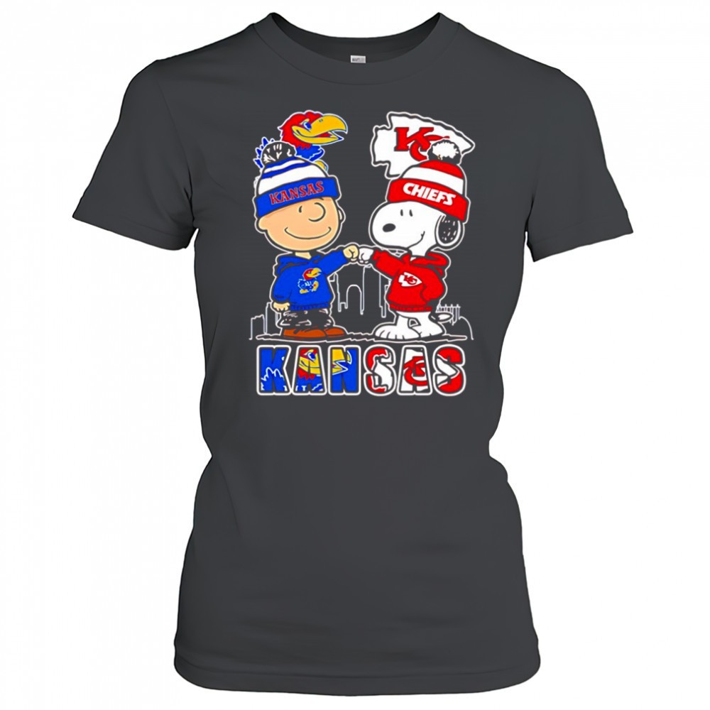 charlie-brown-and-snoopy-x-kansas-jayhawks-and-kansas-city-chiefs-shirt-76yylygx Charlie Brown and Snoopy x Kansas Jayhawks and Kansas City Chiefs shirt