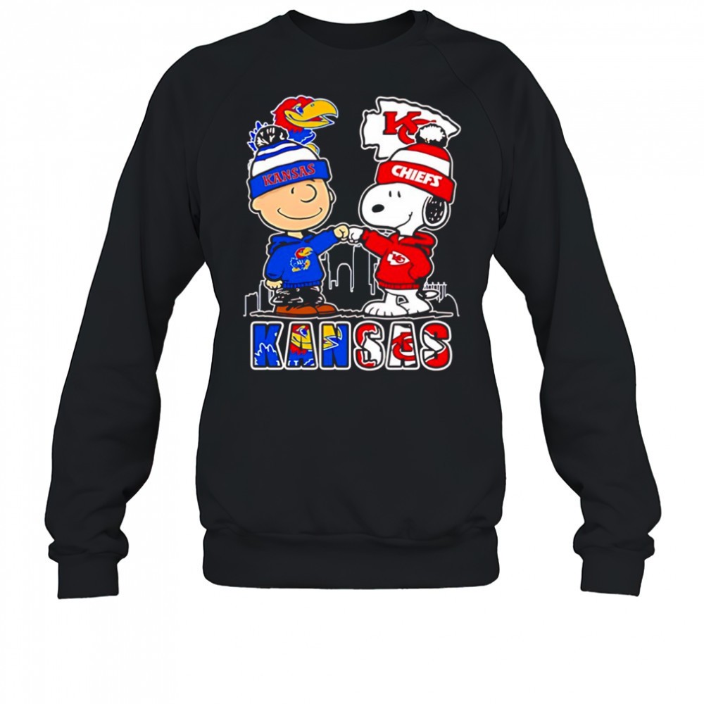 charlie-brown-and-snoopy-x-kansas-jayhawks-and-kansas-city-chiefs-shirt-76yylygx Charlie Brown and Snoopy x Kansas Jayhawks and Kansas City Chiefs shirt