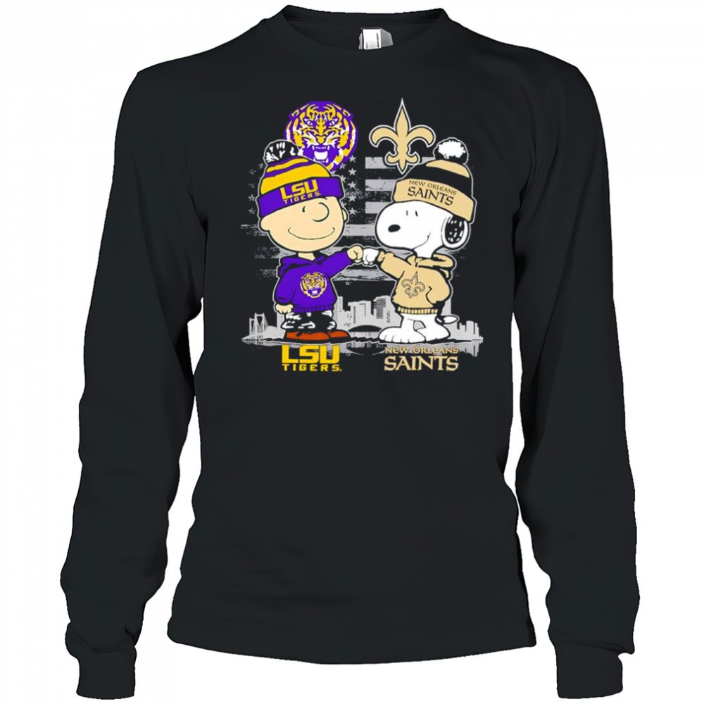 charlie-brown-and-snoopy-x-new-orleans-saints-lsu-tigers-logo-shirt-ohpuubwi Charlie Brown and Snoopy x New Orleans Saints LSU Tigers logo shirt