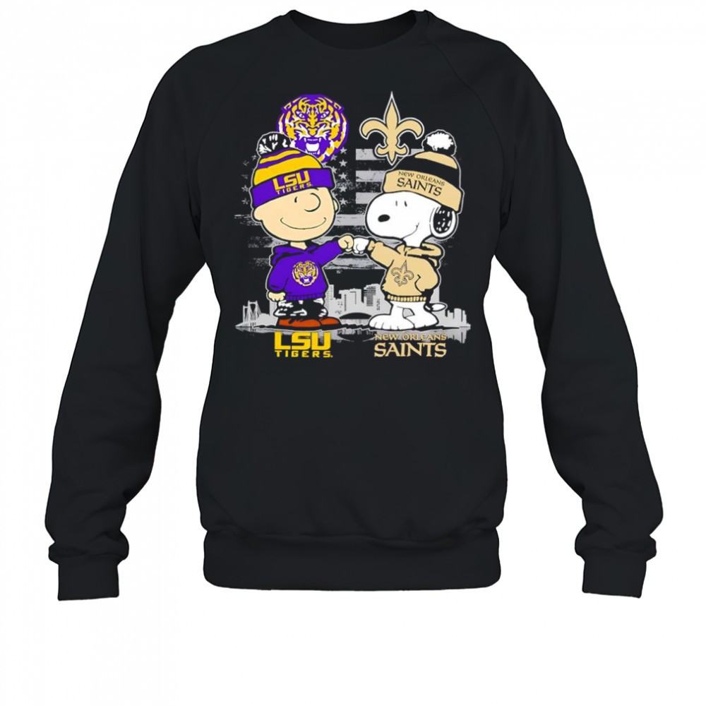 charlie-brown-and-snoopy-x-new-orleans-saints-lsu-tigers-logo-shirt-ohpuubwi Charlie Brown and Snoopy x New Orleans Saints LSU Tigers logo shirt
