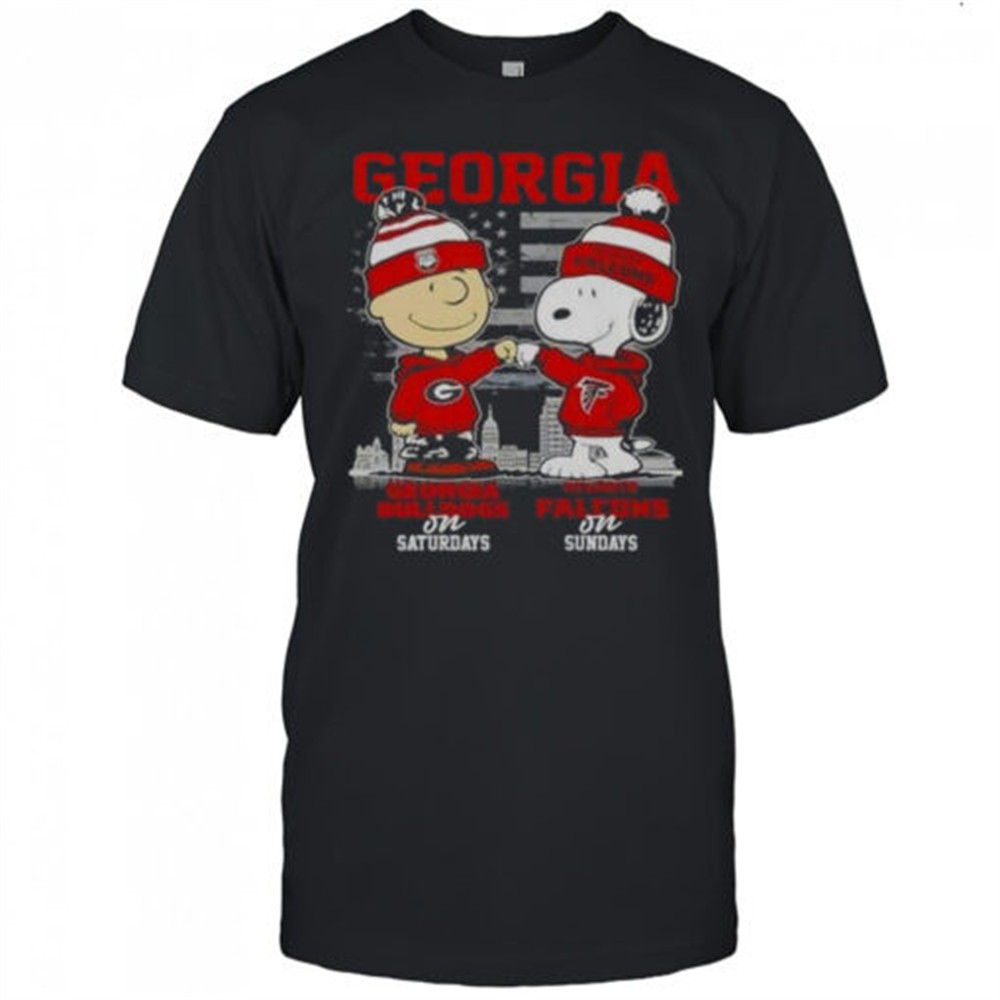 charlie-brown-georgia-bulldogs-on-saturdays-x-snoopy-atlanta-falcons-on-sundays-cxp1tqd2 Charlie Brown Georgia Bulldogs On Saturdays X Snoopy Atlanta Falcons On Sundays Skyline T-Shirt