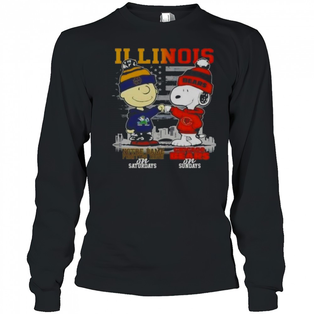 charlie-brown-notre-dame-fighting-irish-on-saturdays-x-snoopy-chicago-bears-on-s-2rg7pvl5 Charlie Brown Notre Dame Fighting Irish On Saturdays X Snoopy Chicago Bears On Sundays Skyline T-Shirt