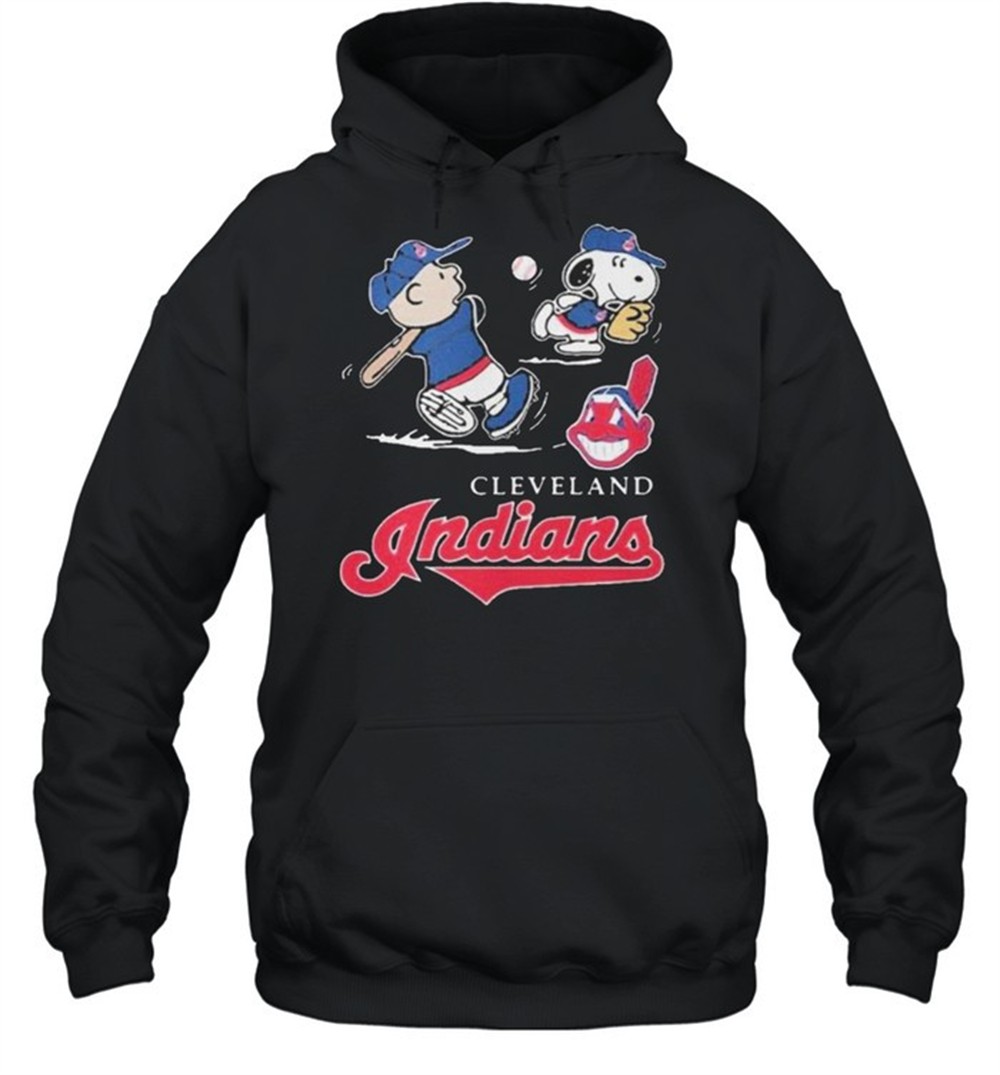 Charlie Brown Snoopy Cleveland Indians T Shirt
