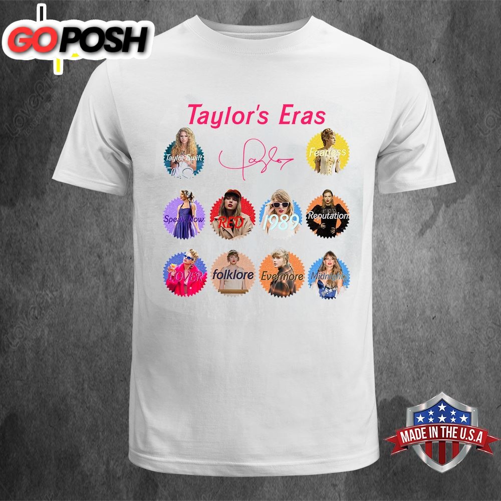 Cheap All Album Taylor Swift Eras Tour T Shirt, Perfect Gift Ideas For Taylor Swift Fans