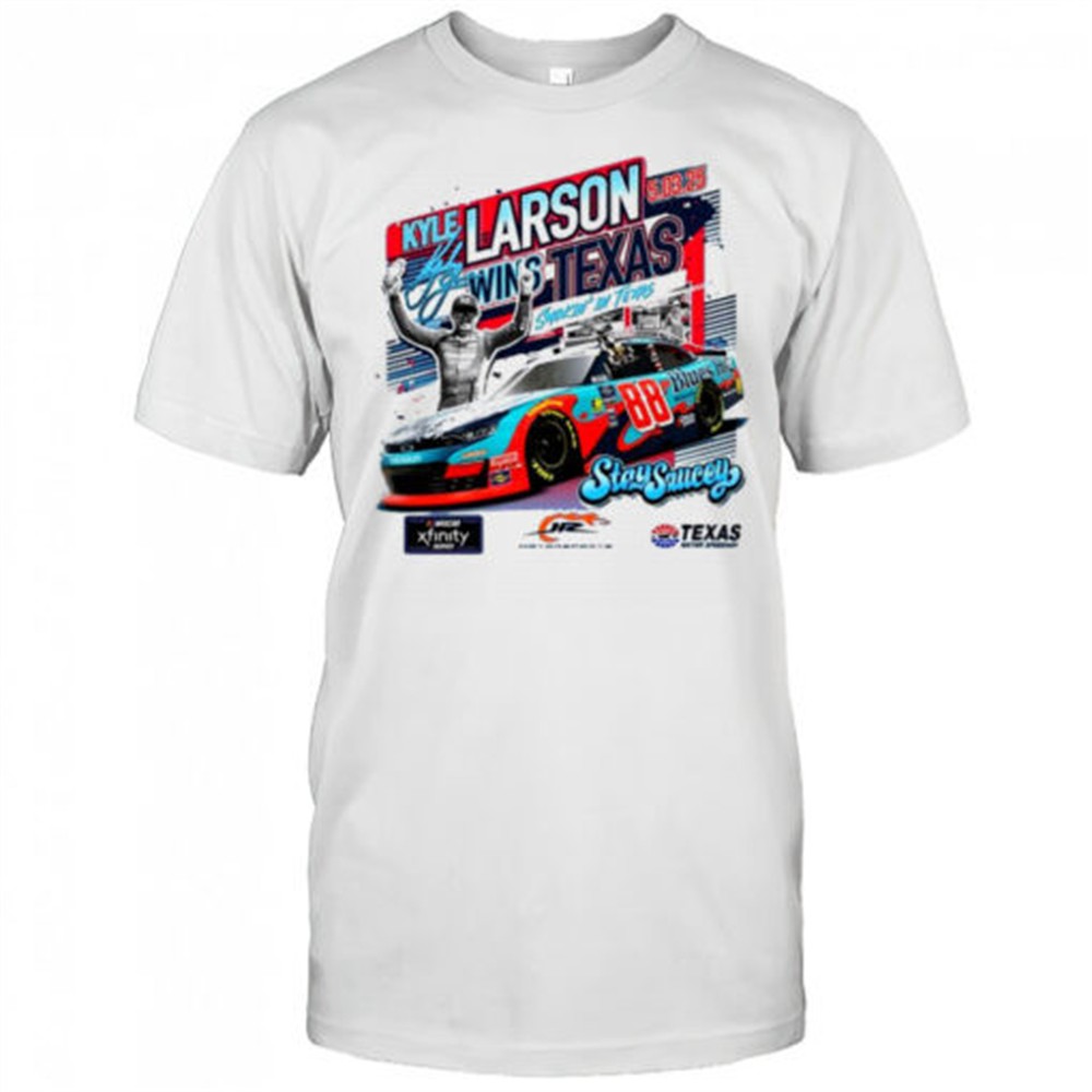 checkered-flag-sports-kyle-larson-2025-xfinity-series-andys-frozen-custard-300-r-xvvz1b3v Checkered Flag Sports Kyle Larson 2025 Xfinity Series Andys Frozen Custard 300 Race Winner Texas Signature 2025 t-shirt