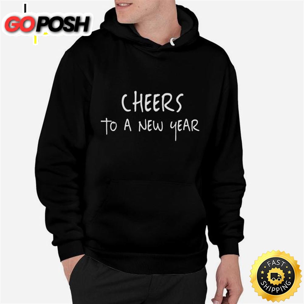 Cheers To A New Year New Years Eve Wine Cheers Glasses Tee Unisex Basic T-shirt