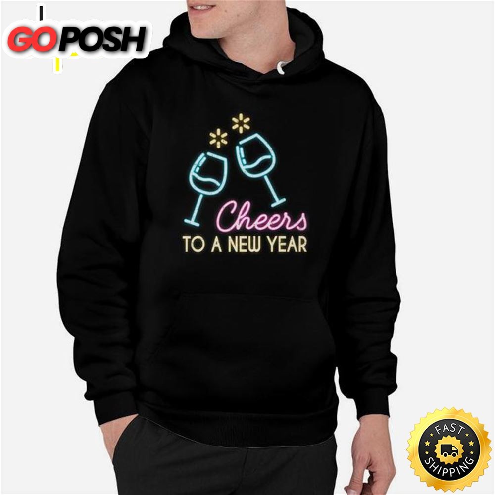 Cheers To A New Year Wine Glass New Years Eve 2019 Unisex Basic T-shirt