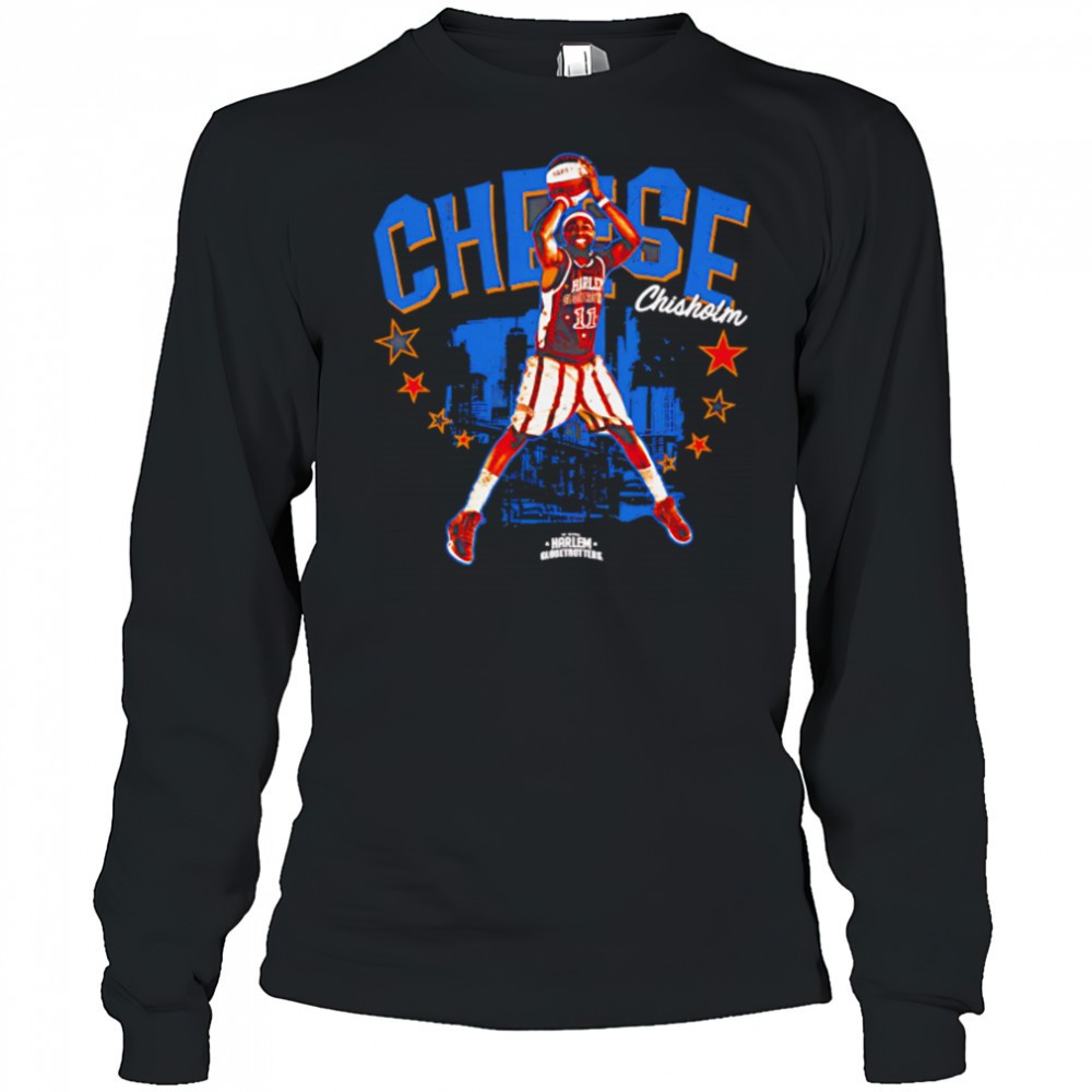 cheese-chisholm-harlem-globetrotters-nickname-graphic-shirt-euenoa1m Cheese Chisholm Harlem Globetrotters Nickname graphic shirt