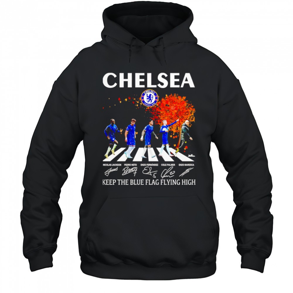 Chelsea Keep The Blue Flag Flying High Signatures shirt