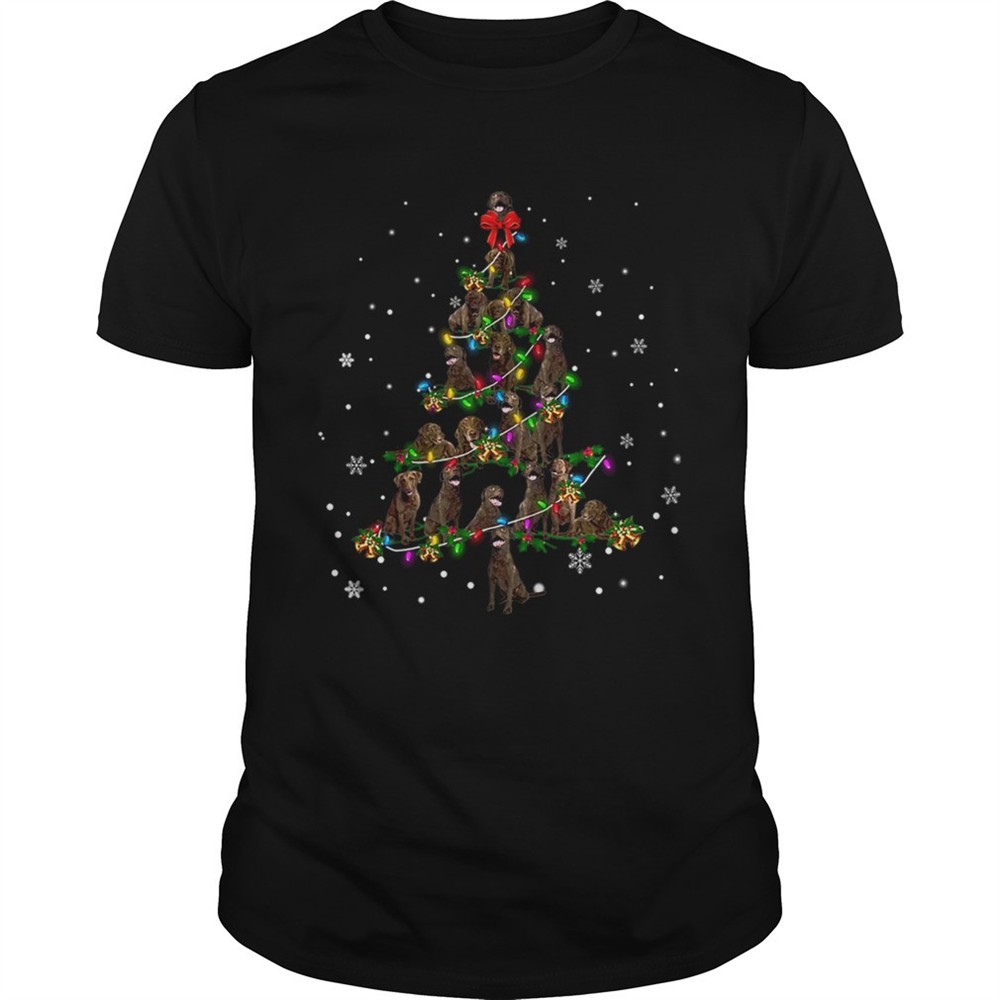 chesapeake-bay-retriever-christmas-tree-tshirt-a0pf24qo Chesapeake Bay Retriever Christmas Tree TShirt