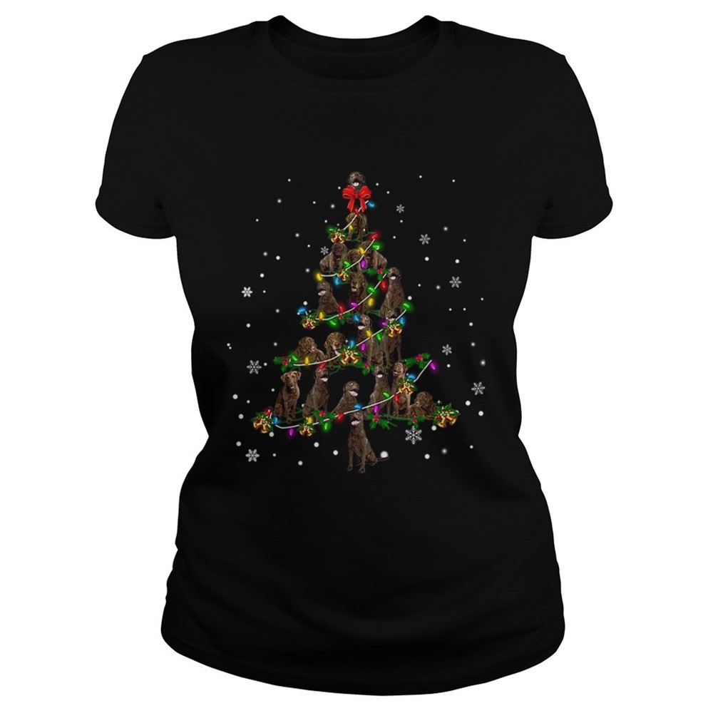 chesapeake-bay-retriever-christmas-tree-tshirt-a0pf24qo Chesapeake Bay Retriever Christmas Tree TShirt
