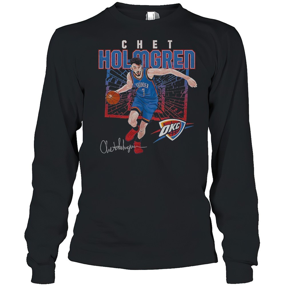 chet-holmgren-oklahoma-city-thunder-mlb-basketball-player-shattered-signature-sh-7p6izhhk Chet Holmgren Oklahoma City Thunder MLB Basketball Player Shattered Signature Shirt