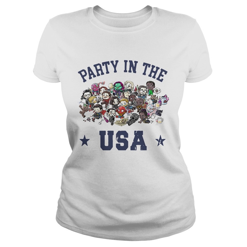 chibi-marvel-characters-party-in-the-usa-shirt-jvnc8sbp Chibi Marvel characters party in the USA shirt