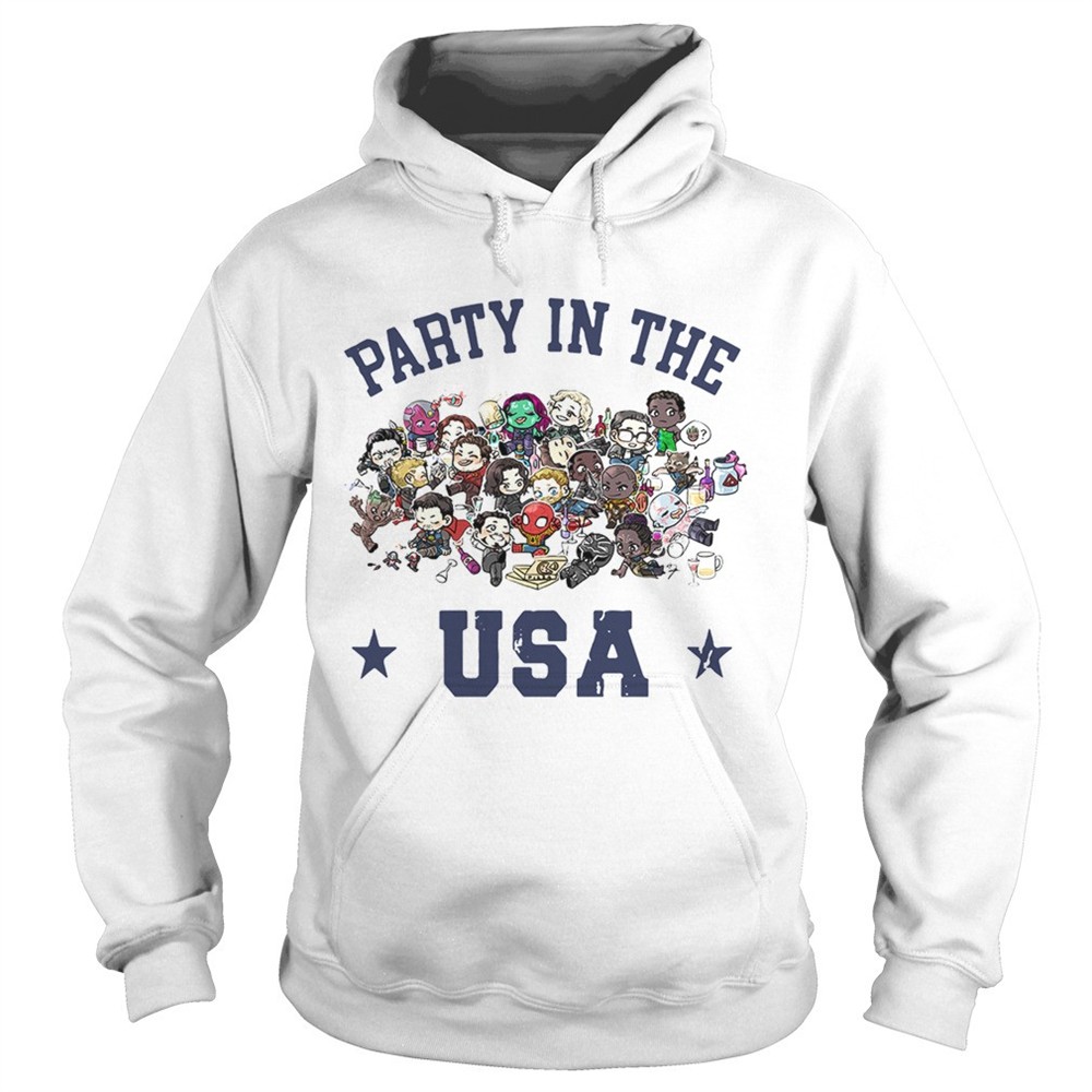 chibi-marvel-characters-party-in-the-usa-shirt-jvnc8sbp Chibi Marvel characters party in the USA shirt