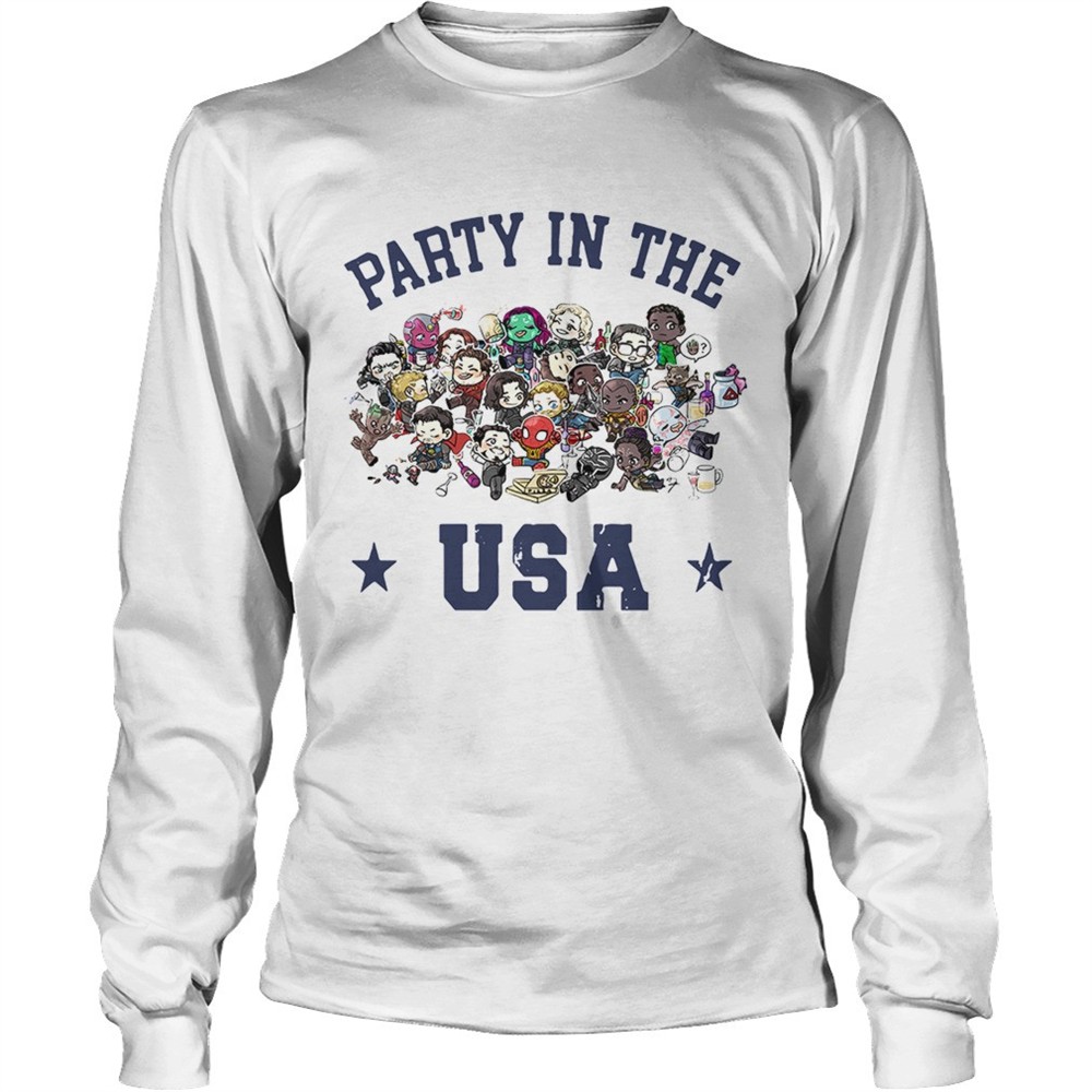 chibi-marvel-characters-party-in-the-usa-shirt-jvnc8sbp Chibi Marvel characters party in the USA shirt