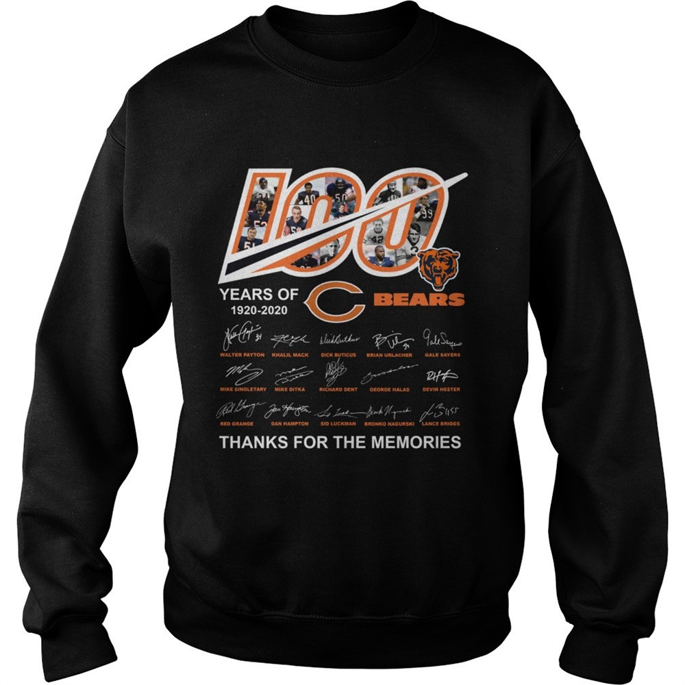 Chicago Bears 100 years anniversary 2020 shirt