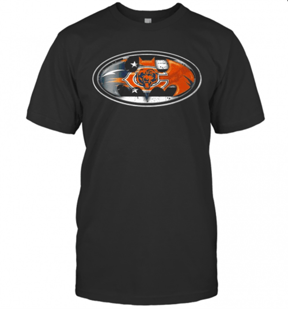 chicago-bears-batman-logo-t-shirt-t42pga13 Chicago Bears Batman Logo T-Shirt