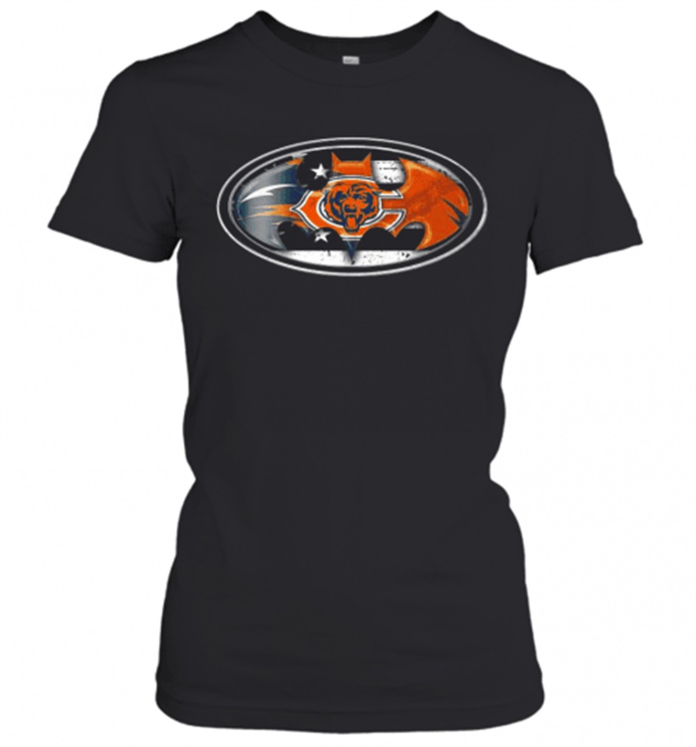 chicago-bears-batman-logo-t-shirt-t42pga13 Chicago Bears Batman Logo T-Shirt