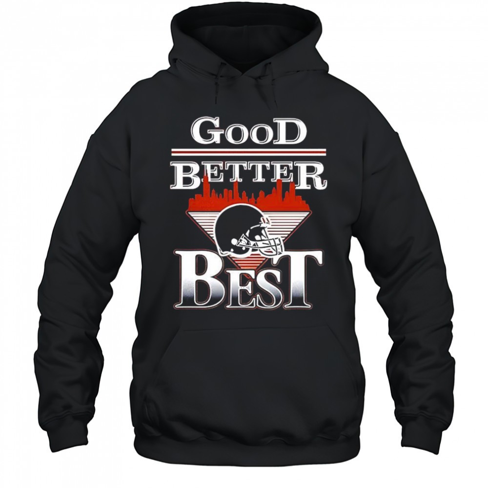 Chicago Bears football good better best helmet city skyline shirt