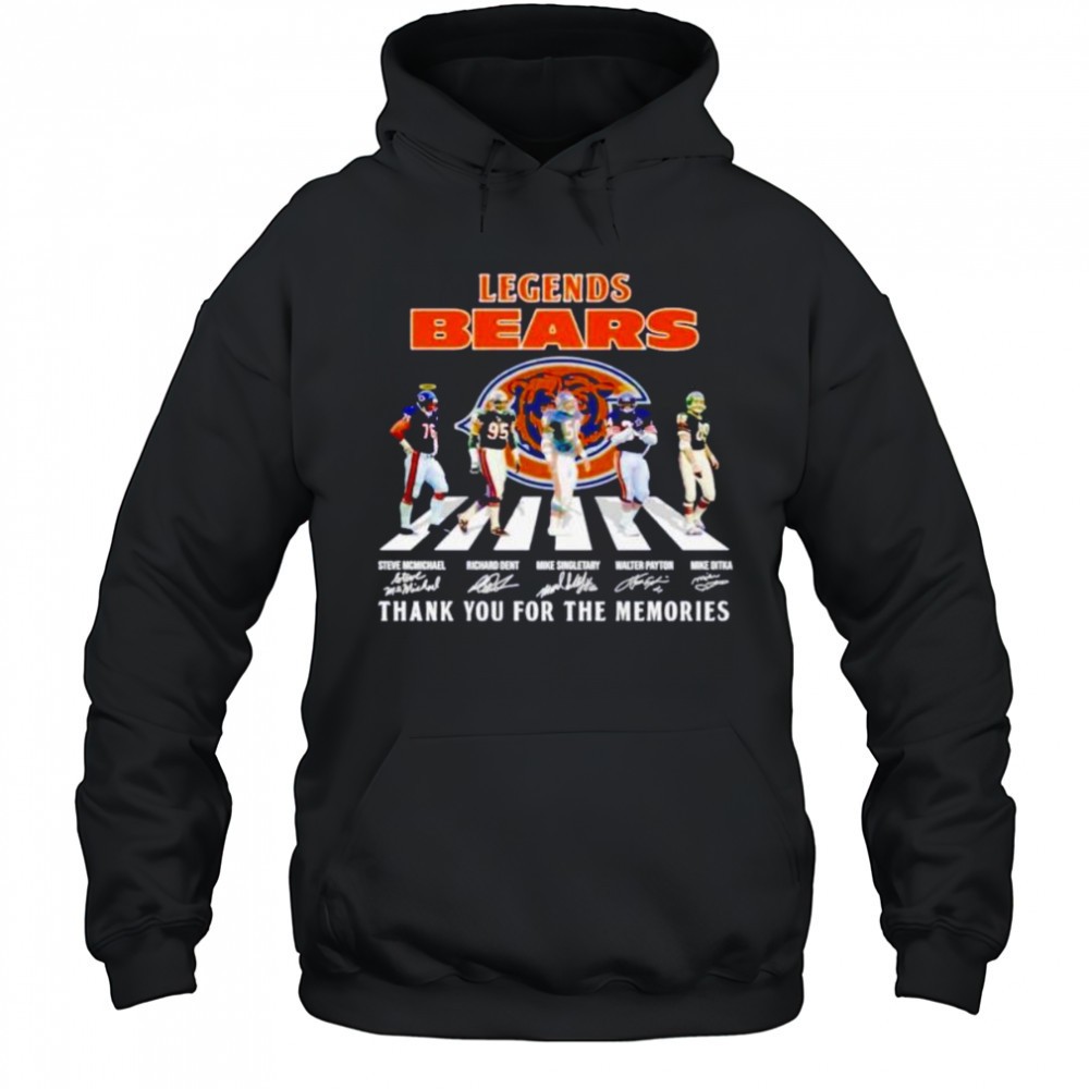 Chicago Bears Legends abbey road thank you for the memories shirt