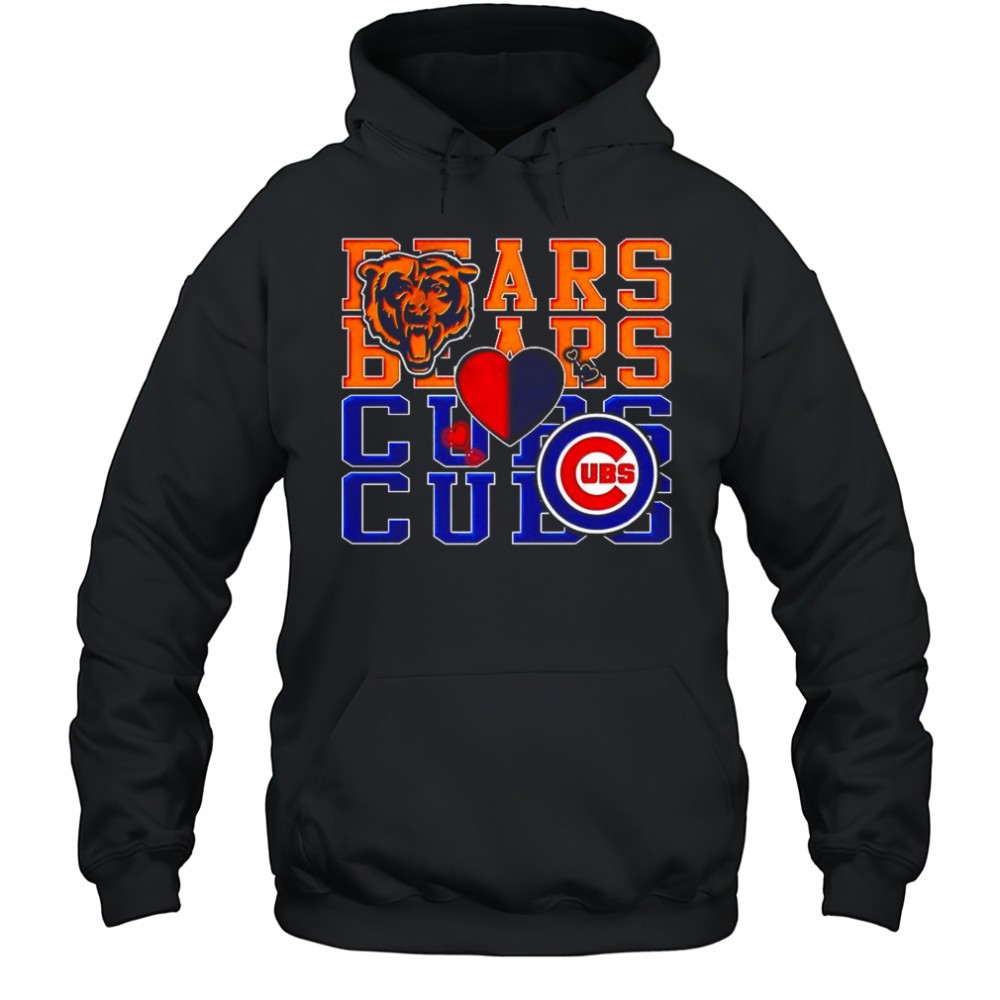 Chicago Bears NFL and Chicago Cubs MLB sport lover shirt