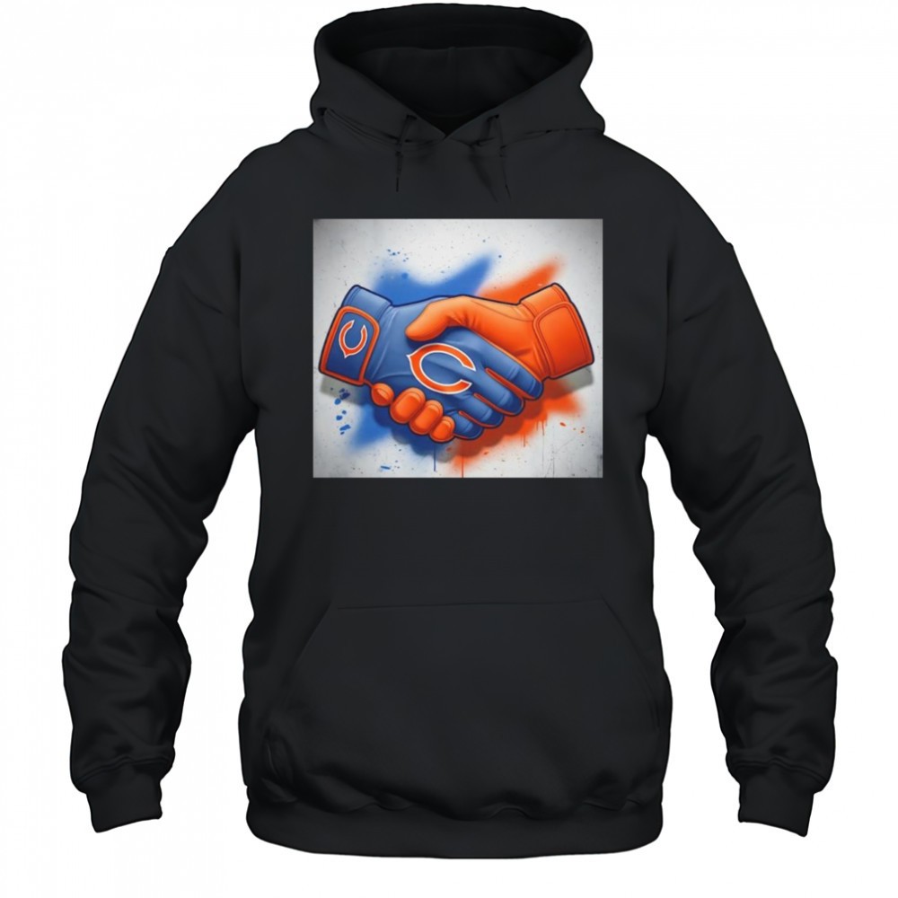 Chicago Bears vs Minnesota Vikings NFL kickoff shake hands shirt