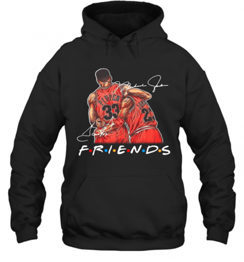 Chicago Bull Michael Jordan And Scottie Pippen Friends Signatures T-Shirt