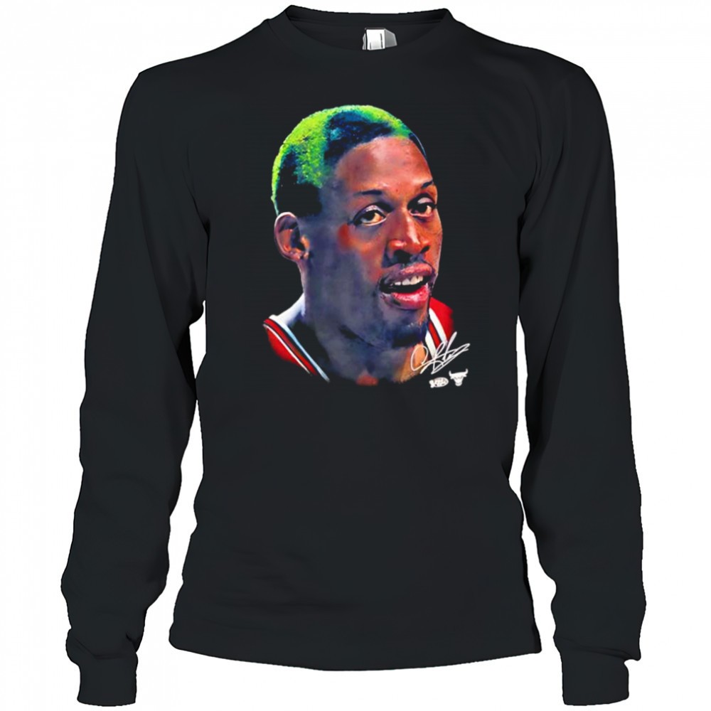 chicago-bulls-dennis-rodman-big-face-signature-graphic-shirt-ur3n69g7 Chicago Bulls Dennis Rodman Big Face signature graphic shirt