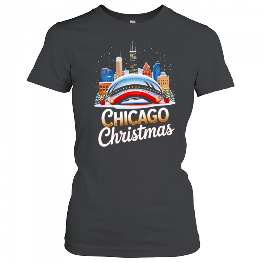 chicago-christmas-cloud-gate-the-bean-city-2025-shirt-rcs5zuwj Chicago Christmas Cloud Gate The Bean city 2025 shirt
