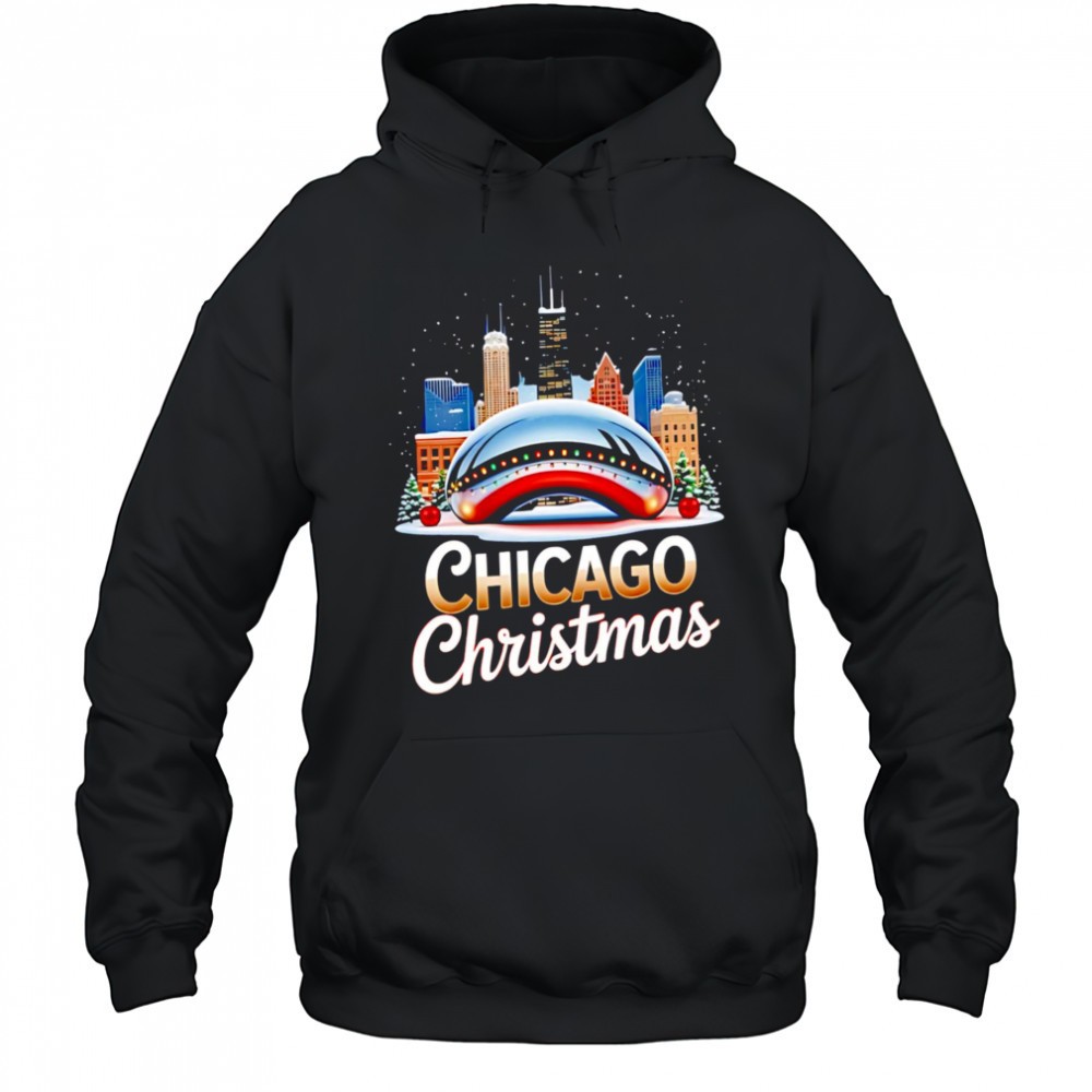 Chicago Christmas Cloud Gate The Bean city 2025 shirt