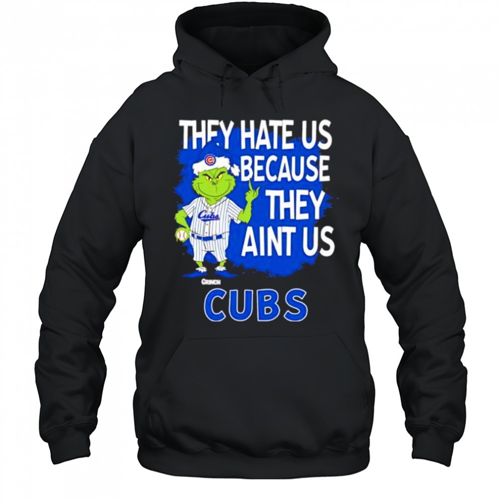 Chicago Cubs Grinch Christmas They Hate Us Aint Us shirt