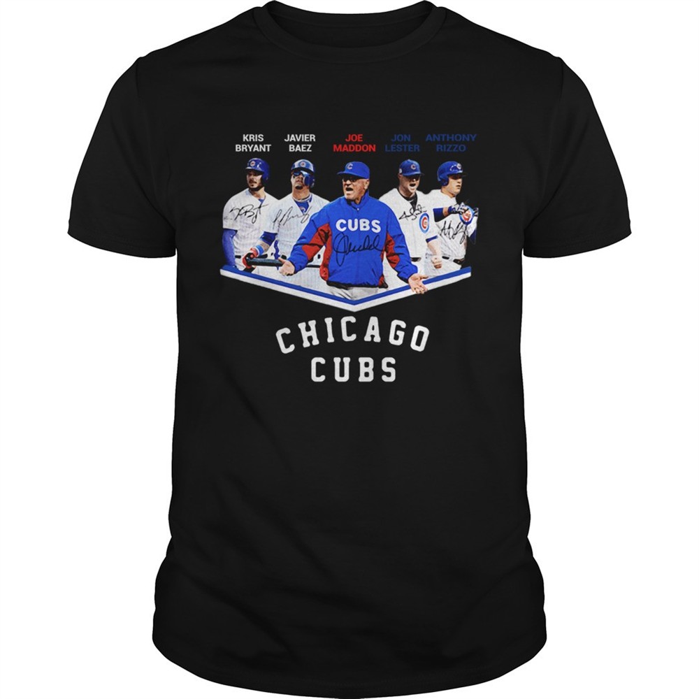 chicago-cubs-kris-bryant-javier-baez-joe-maddon-jon-lester-anthony-rizzo-signatu-vhy56wpu Chicago Cubs Kris Bryant Javier Baez Joe Maddon Jon Lester Anthony Rizzo Signatures shirt
