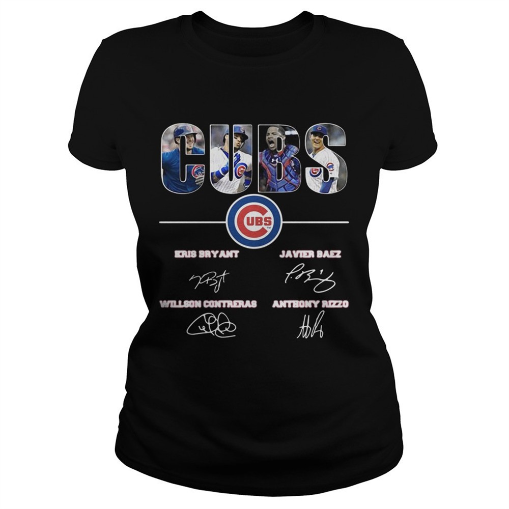 Chicago Cubs Kris Bryant Javier Baez Willson Contreras Anthony Rizzo shirt