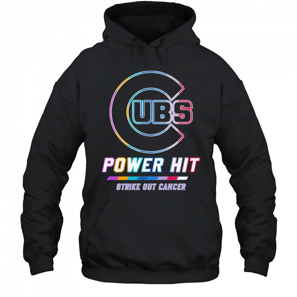 Chicago Cubs power hit strike out cancer shirt