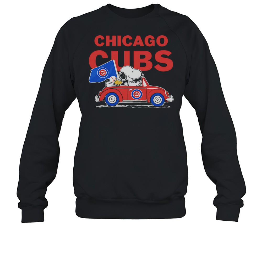 Chicago Cubs Snoopy Go By Car Shirt