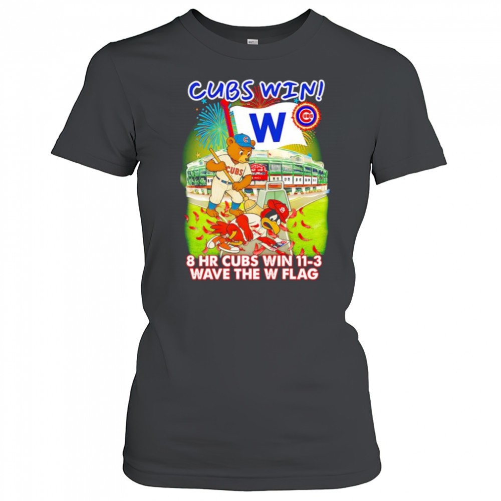 chicago-cubs-win-8-hr-cubs-win-11-3-wave-the-w-flag-mascot-shirt-hrnpoiun Chicago Cubs win 8 HR Cubs win 11-3 wave the W flag mascot shirt