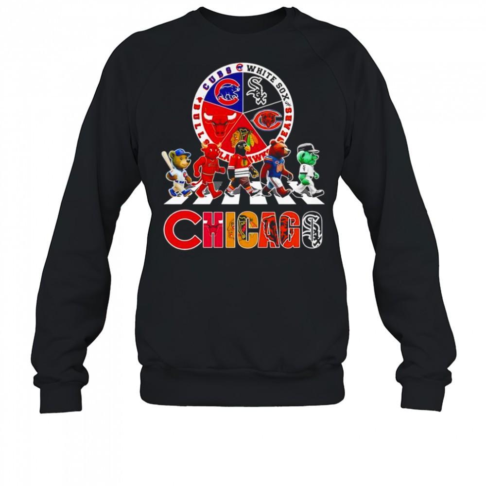 chicago-sports-mascot-abbey-road-logo-shirt-tdie0sxc Chicago sports mascot Abbey Road logo shirt