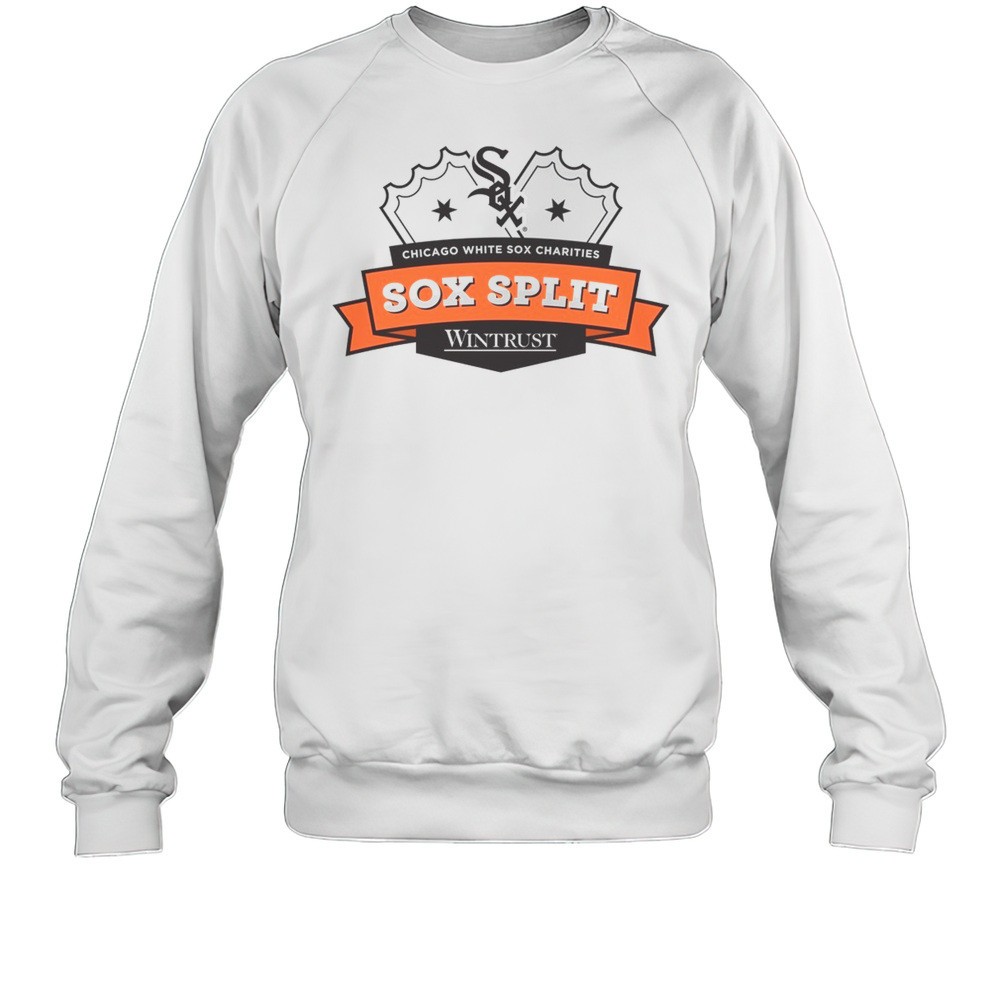 Chicago White Sox Charities Sox Split Wintrust MLB Baseball Logo T-shirt