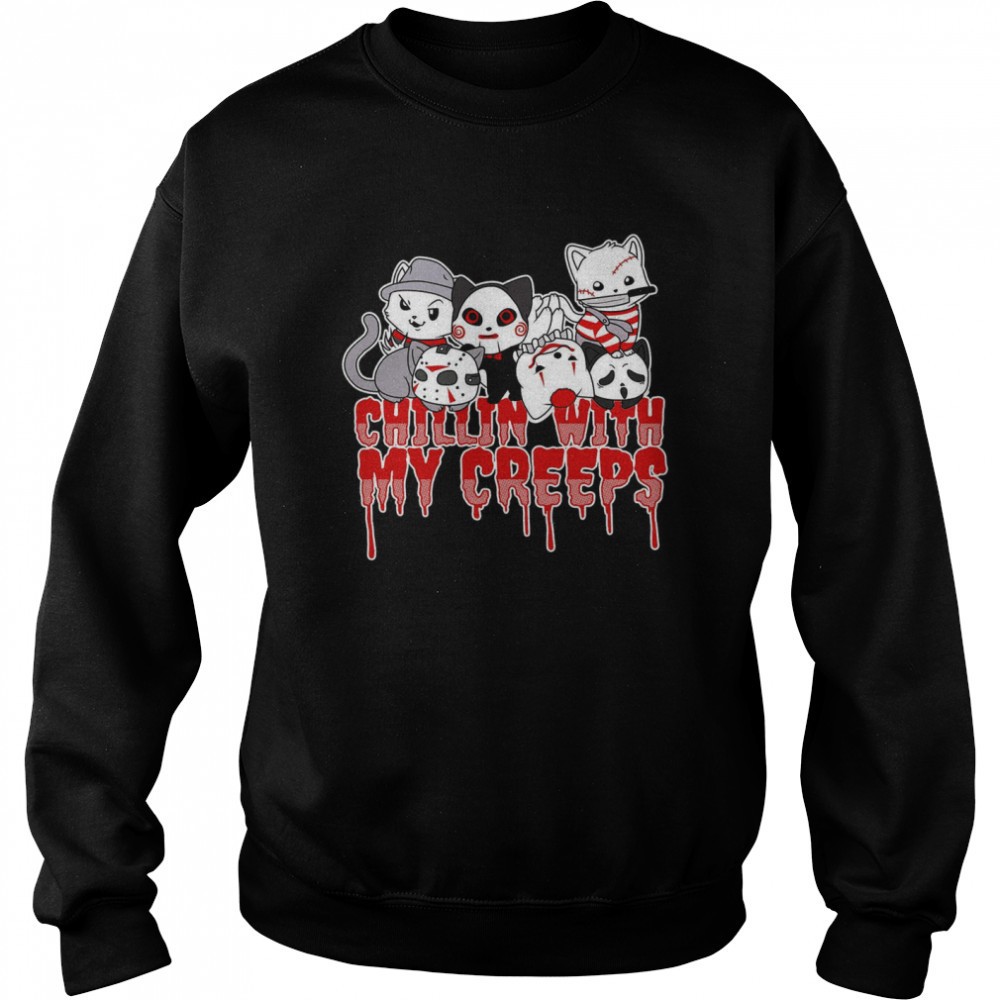 chillin-with-my-creeps-cats-merry-christmas-shirt-kv9mwchl Chillin With My Creeps Cats Merry Christmas Shirt