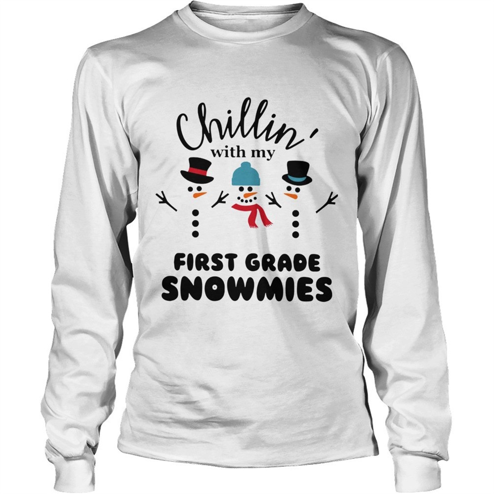 chillin-with-my-first-grade-snowmies-shirt-t45zepg8 Chillin With My First Grade Snowmies Shirt