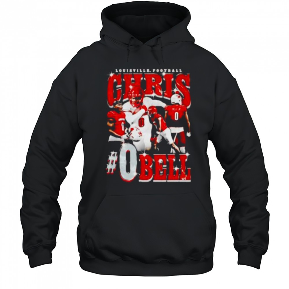 Chris Bell 90s picture collage Louisville football shirt
