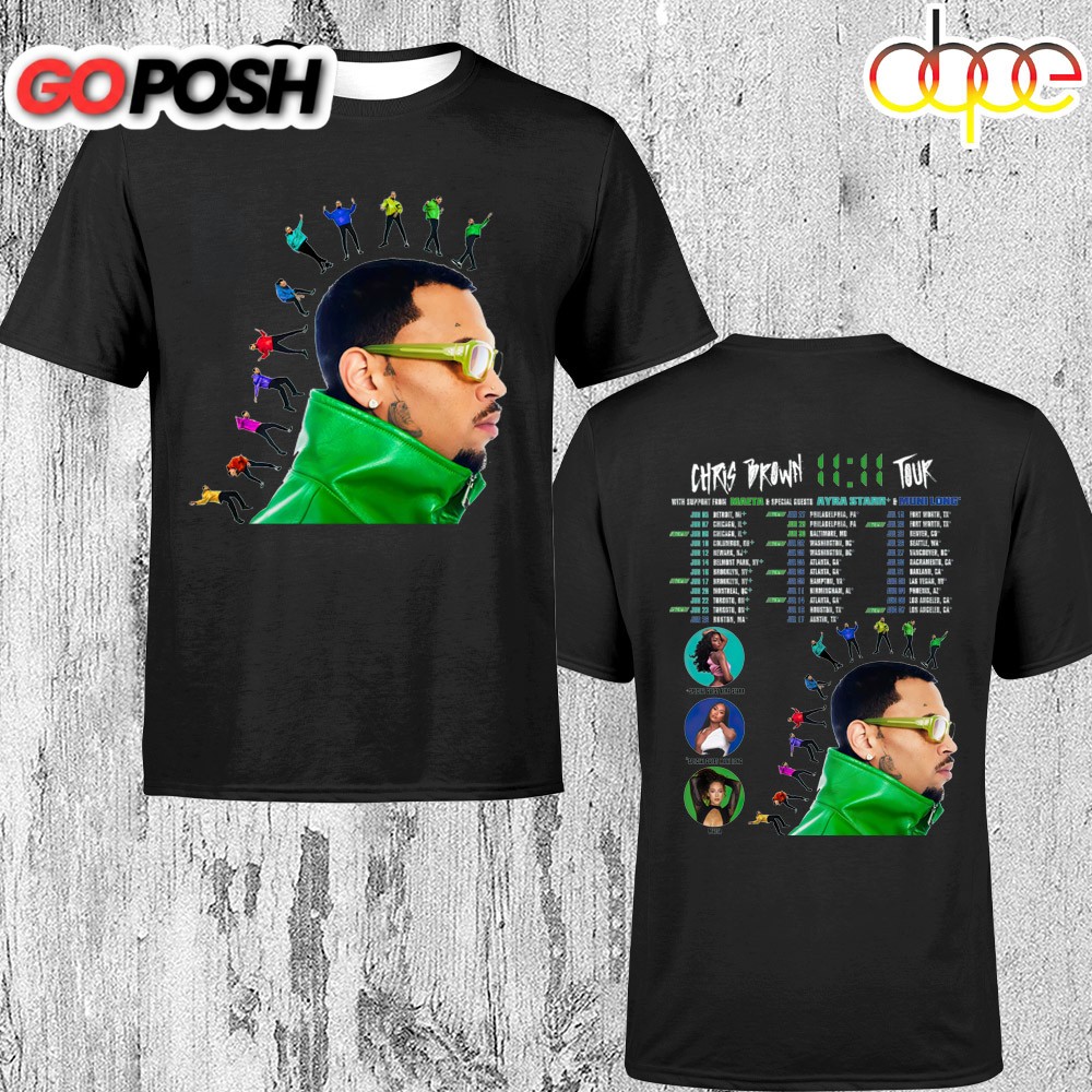 Chris Brown 11:11 Tour 2025 Unisex T-Shirt