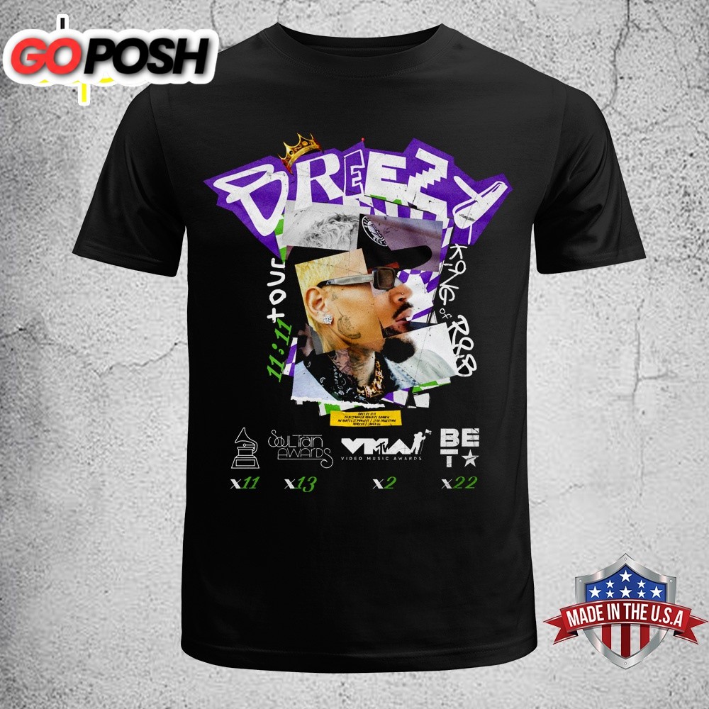 Chris Brown 11:11 World Tour 2025 Music Unisex T-Shirt