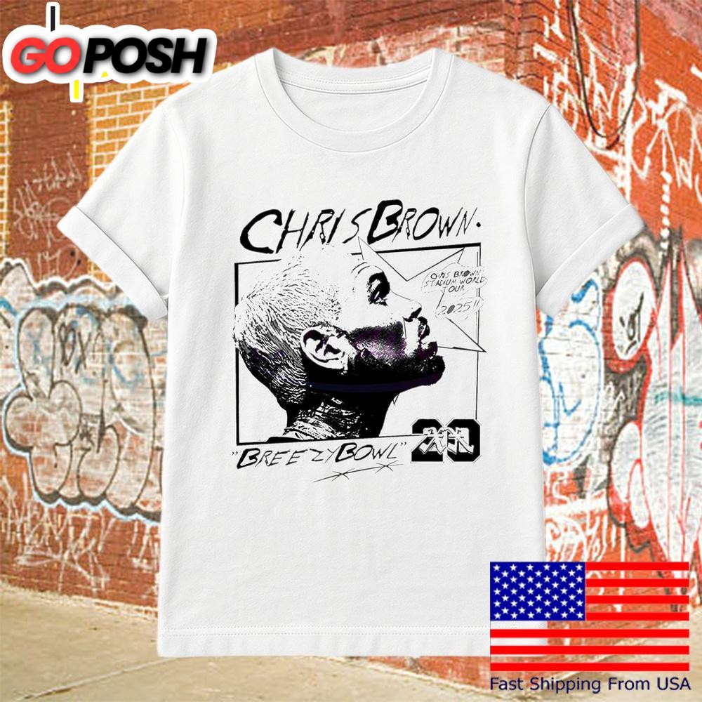Chris Brown Breezy Bowl World Tour 2025 Comic T-Shirt
