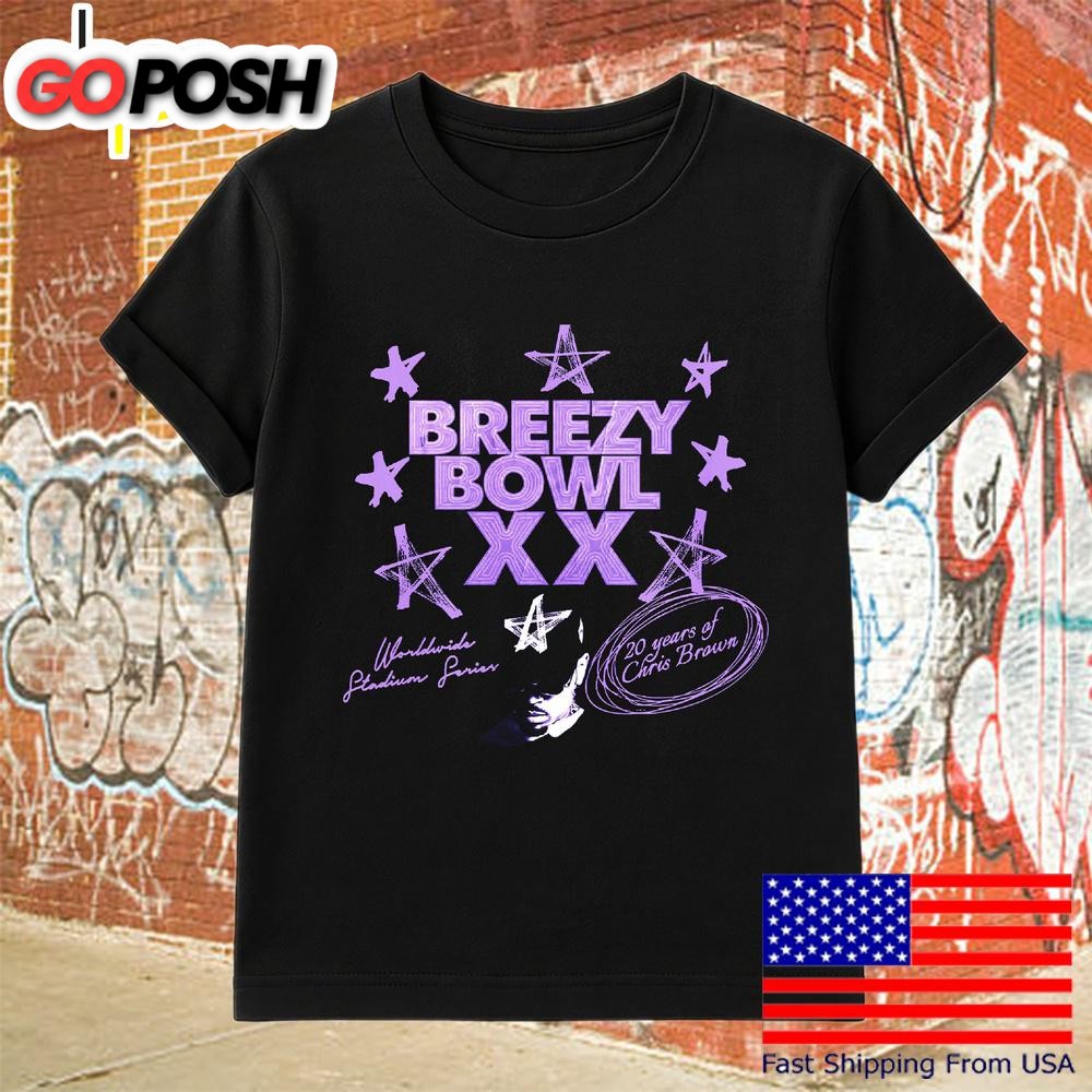 Chris Brown Breezy Bowl XX 20 Years Tour T-Shirt