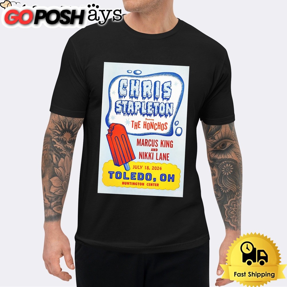 Chris Stapleton July 18 2024 Huntington Center in Toledo OH Unisex T-Shirt