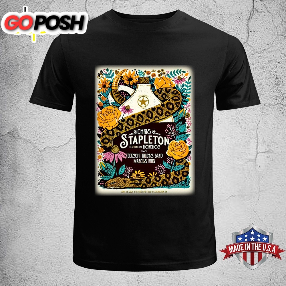 Chris Stapleton Jun 15 2025 Globe Life Field in Arlington TX Unisex t-Shirt