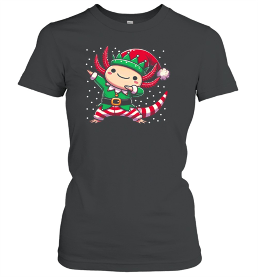 christmas-axolotl-elf-funny-axolotl-lover-t-shirt-4dy00f9m Christmas Axolotl Elf Funny Axolotl Lover T-Shirt